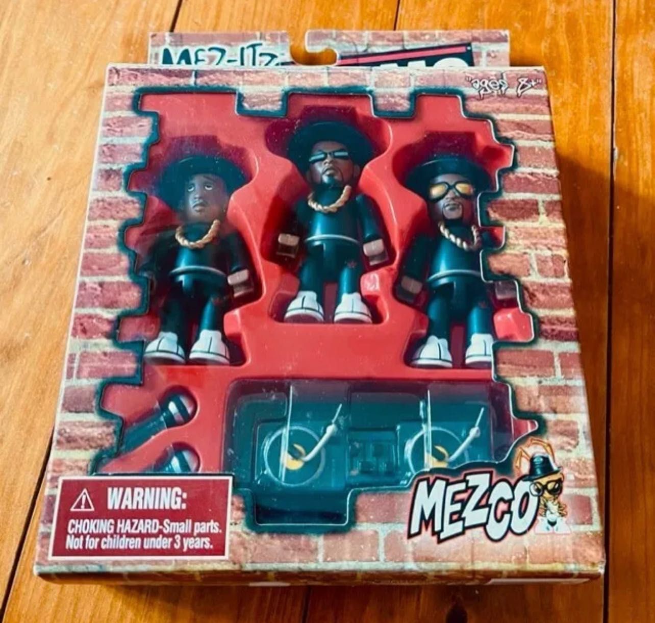 RUN DMC JAM MASTER JAY 3 Figure Set With Turntables, Mez-itz Mezco,