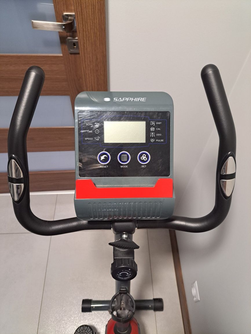 Rower magnetyczny Sapphire Falcon grafitowo-czerwony