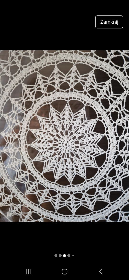 mandala łapacz snów dekoracja okienna handmade 52cm