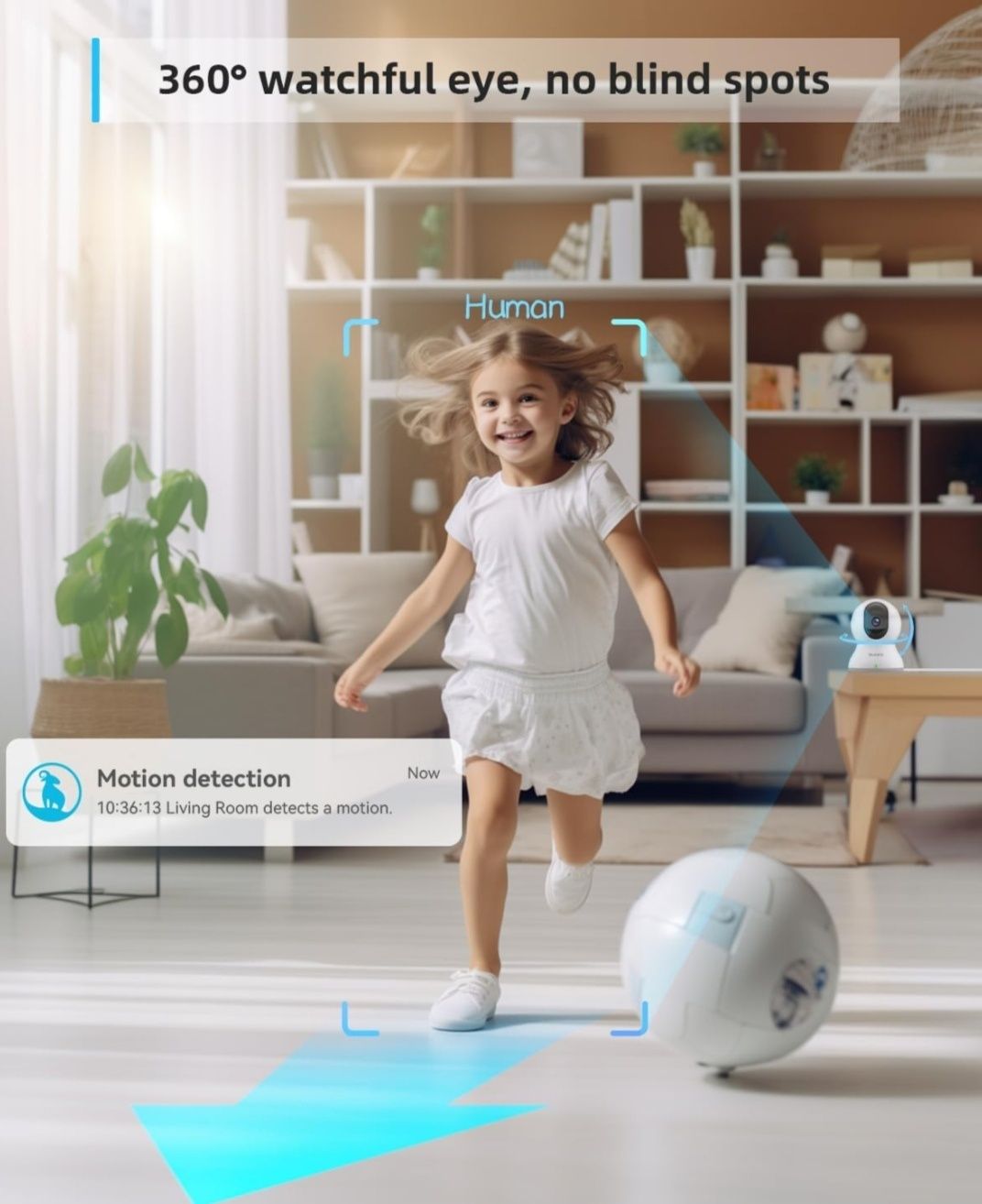 Wewnętrzna kamera Wi-Fi, kamera monitorująca blurams