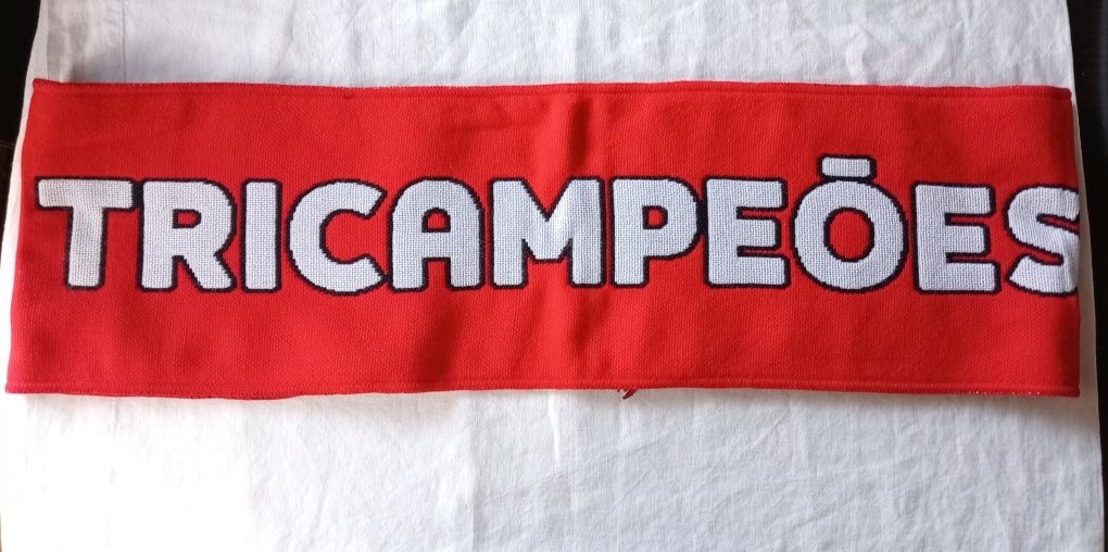 Cachecol Benfica Tricampeões