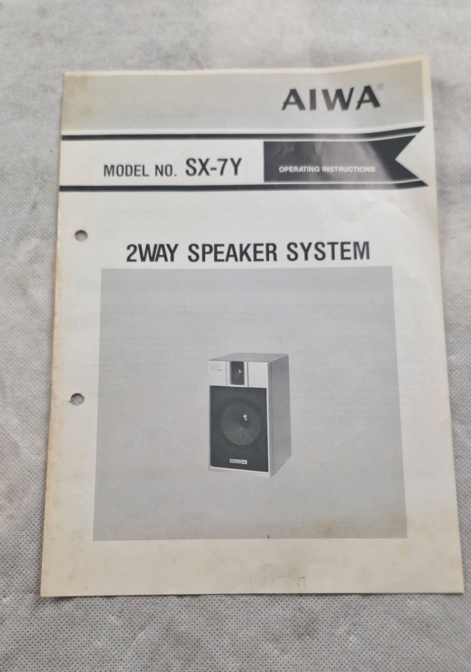 Instrukcja obsługi kolumny głośnikowe Aiwa SX-7Y