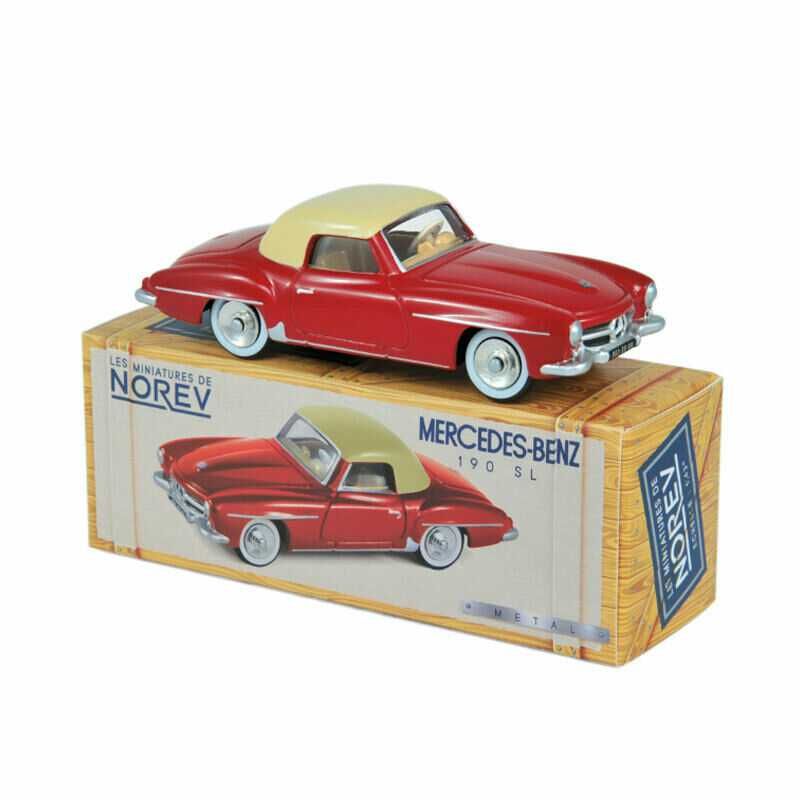 Miniatura 1:43 Norev -Mercedes Benz 190 SLRouge & Ivoire CL3512