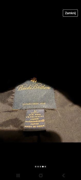 Oryginalny płaszcz brooks brothers