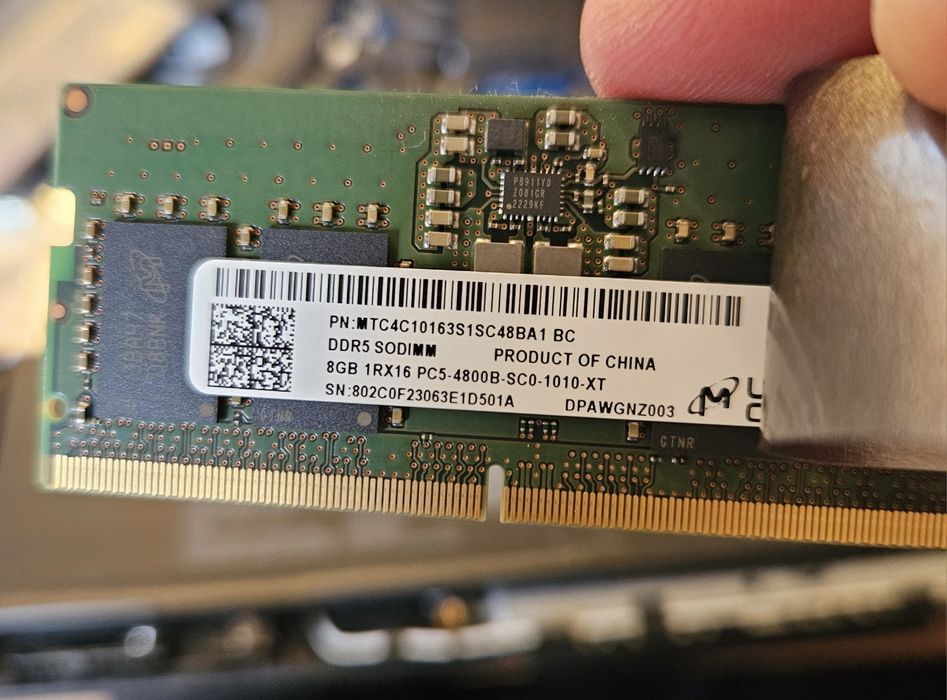 16Gb [8x2] DDR5-4800 SO-DIMM RAM для ноутбуків