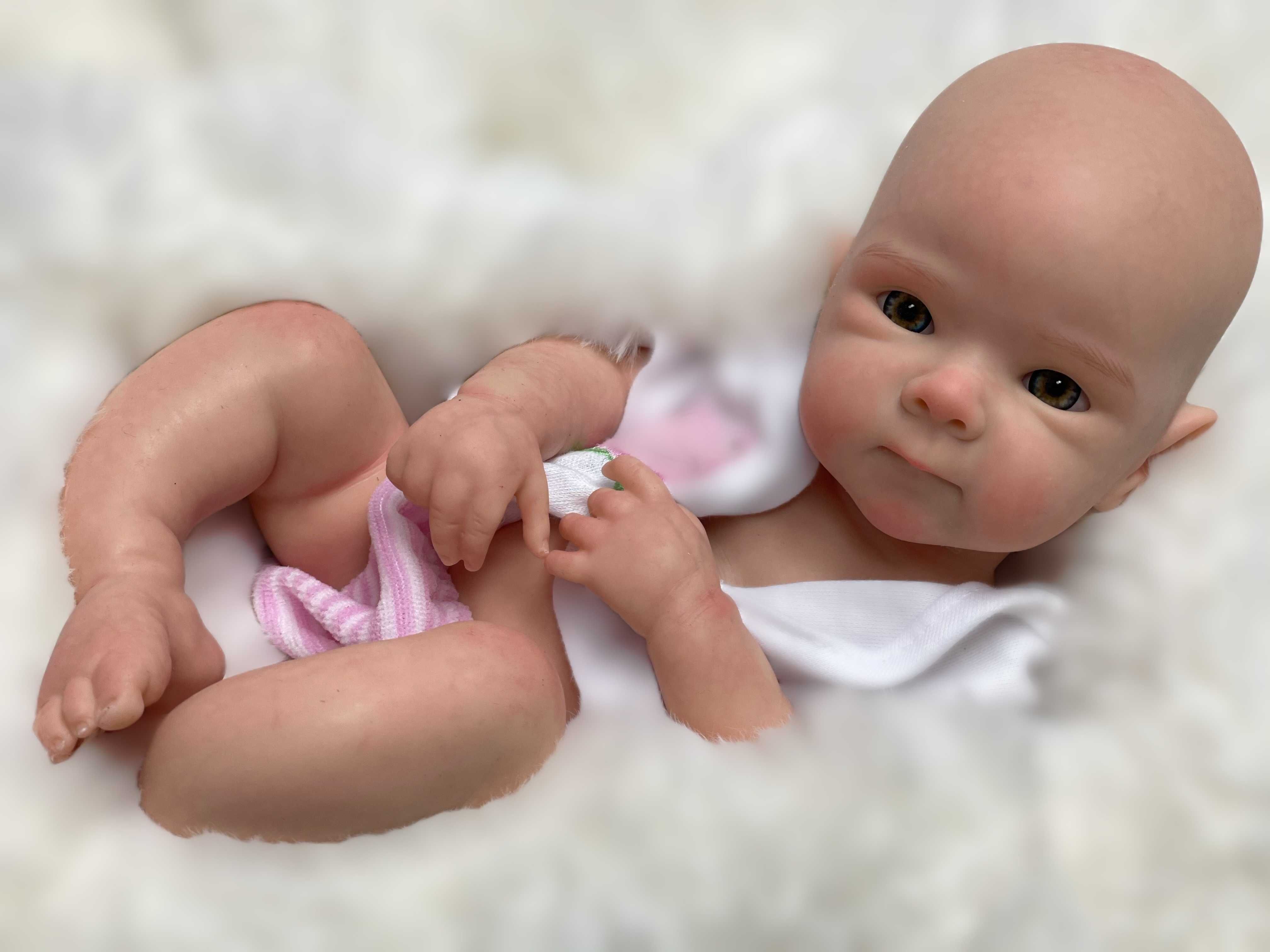 CAŁA Z SILIKONU ! Miękka Elastyczna Lalka Reborn Swobodne Kończyny