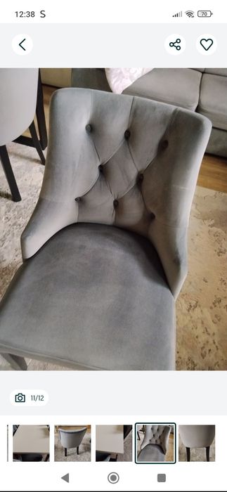 Stół Loft rozkładany 160*90 (240*90) z sześcioma krzesłami