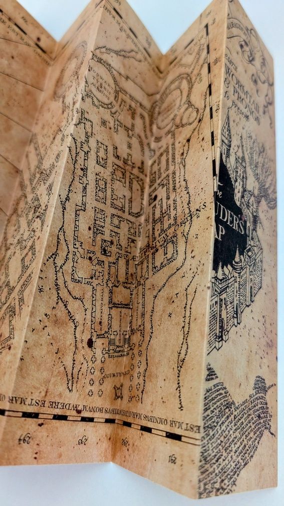 Гарри Поттер карта мародеров Marauders Map Hogwarts книга harry potter