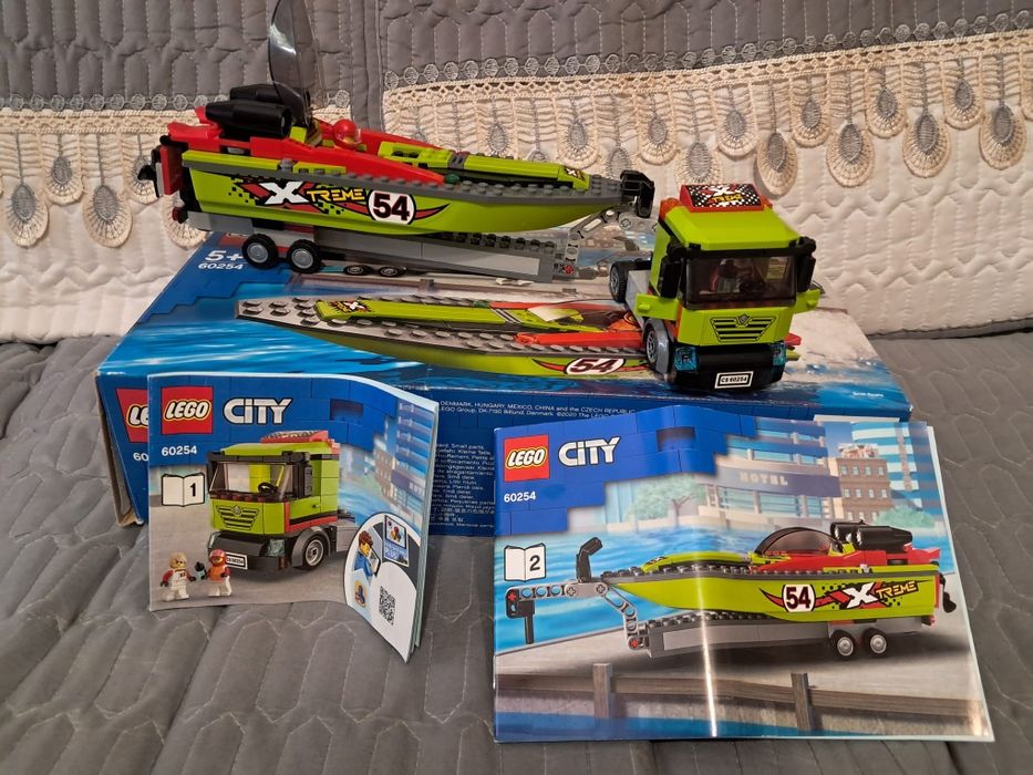 Lego completo camião mais barco