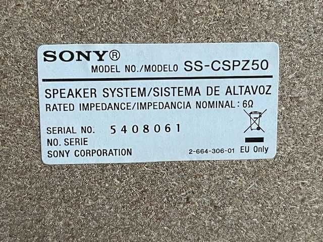 Zestaw HiFi stereo SONY SS-CSPZ50 z głośnikami