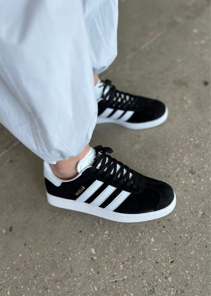 Кросівки Adidas Gazelle Black адідас газель чорні кросовки кеди