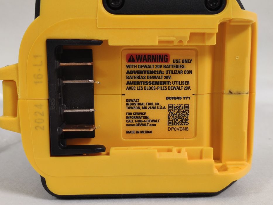 DeWALT DCF845B XR 20V Оригінальний безщітковий імпульсний шуруповерт