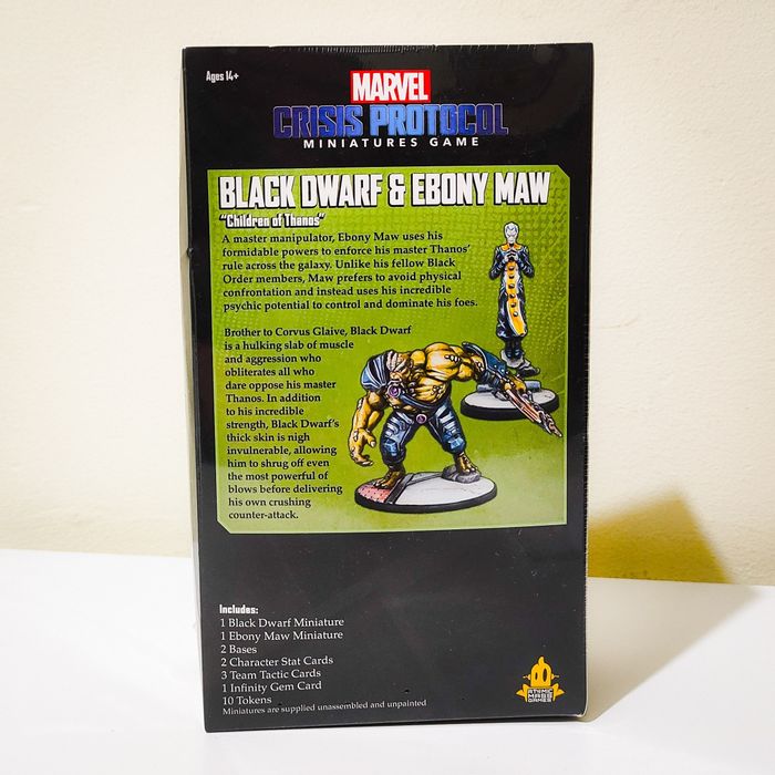 Black Dwarf & Ebony Maw Marvel Crisis Protocol