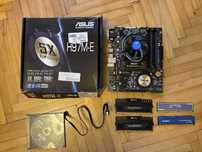 Płyta głowna Asus h97m-e + procesor i5 4670k + 16gb ddr3 1600 mhz