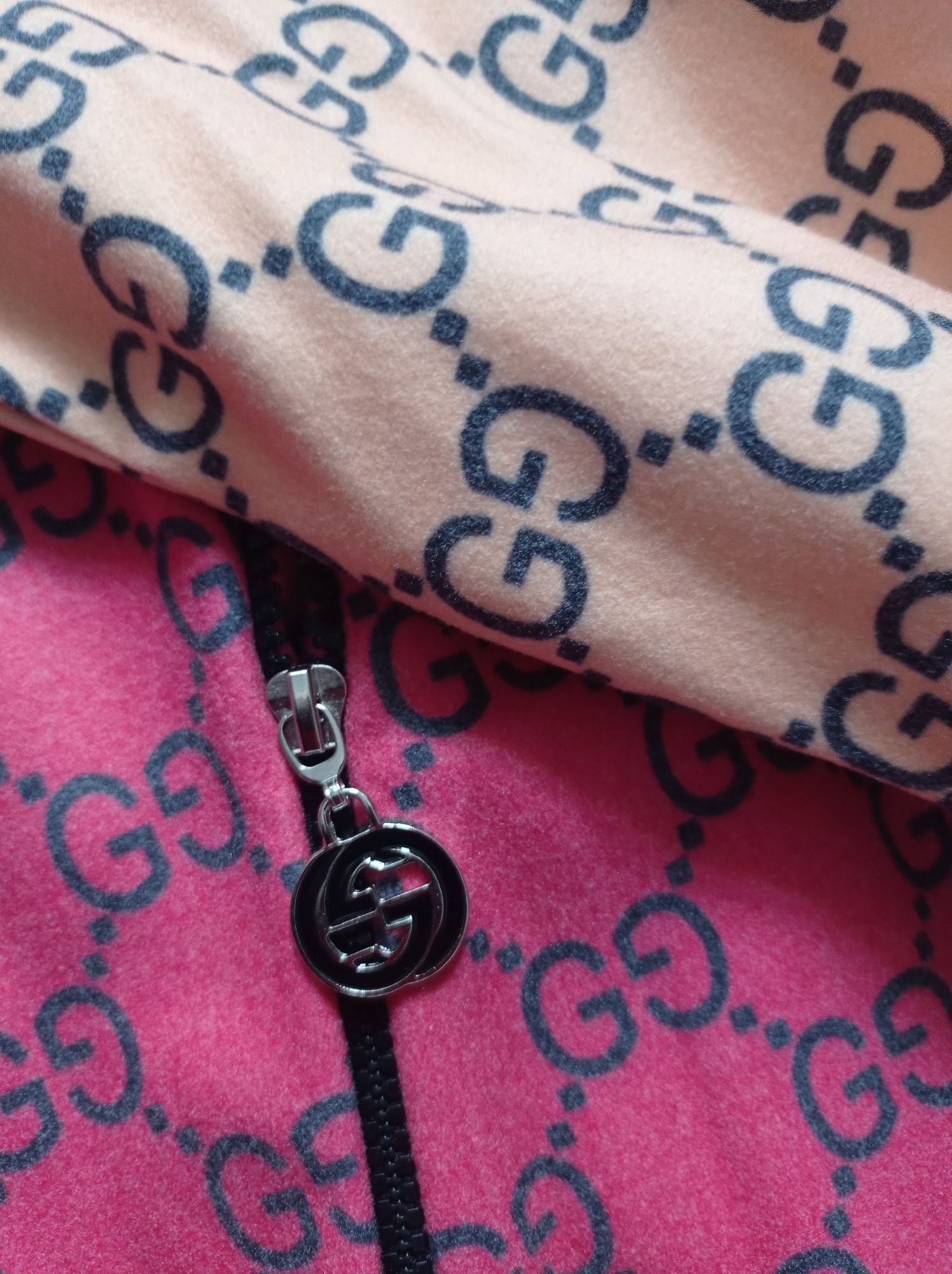 Wyprzedaż Damska bluza-płaszcz Gucci 36,40 oversize na zamek róż, b