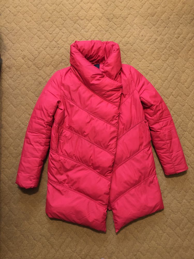 Куртка червона oodji розм s зимова демісезонн синтепон пуховик пальто