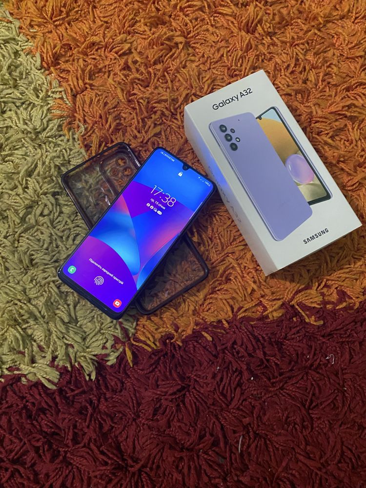 Смартфон телефон Samsung Galaxy A32 4/128 Duos 4G NFC GPS Комплект