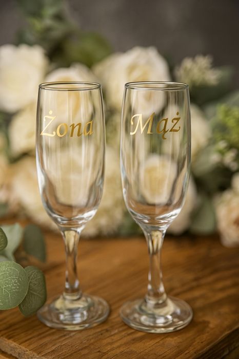Kieliszki na wesele żona mąż prezent panna młoda pan młody