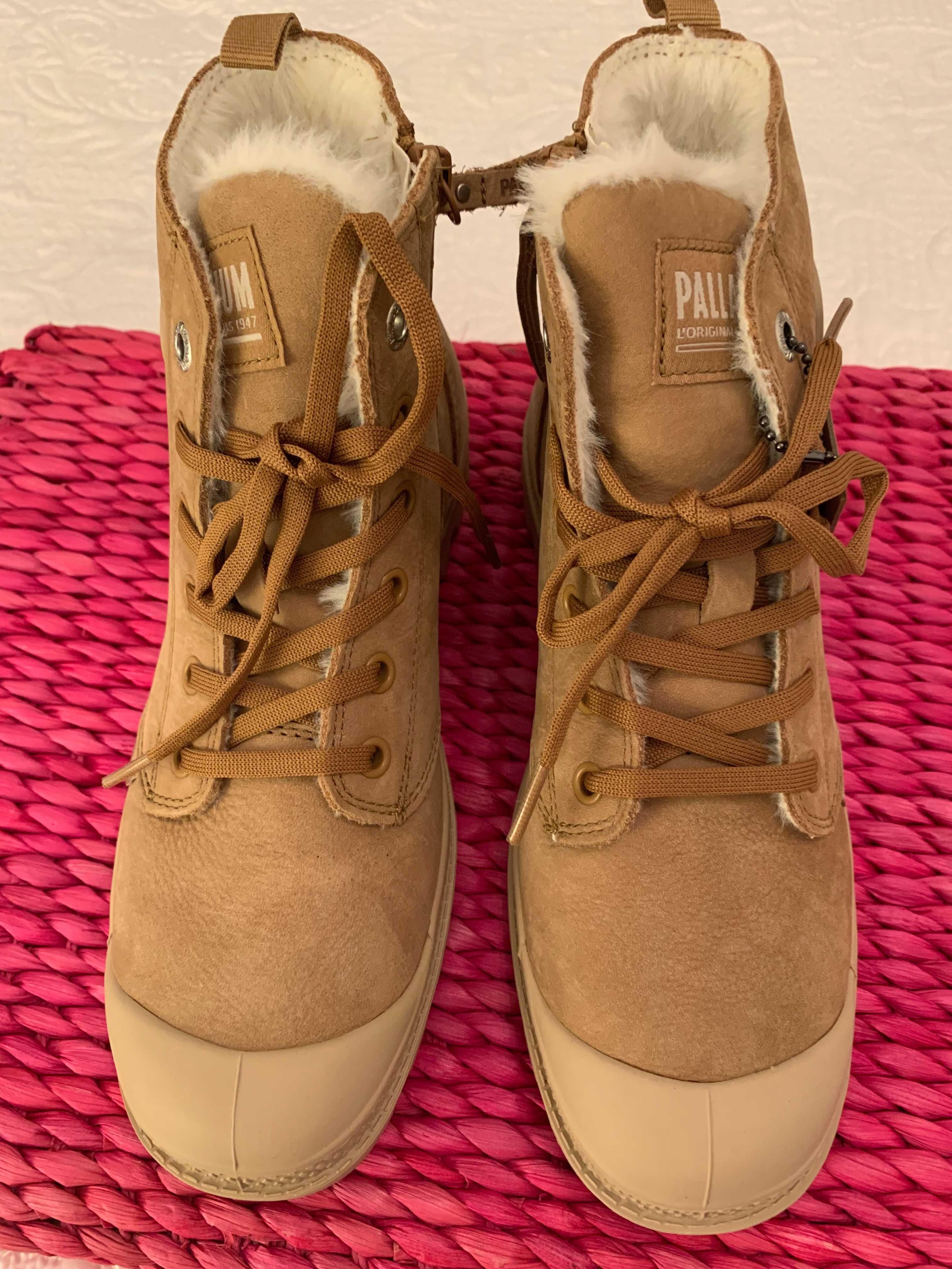 Botins camel Palladium