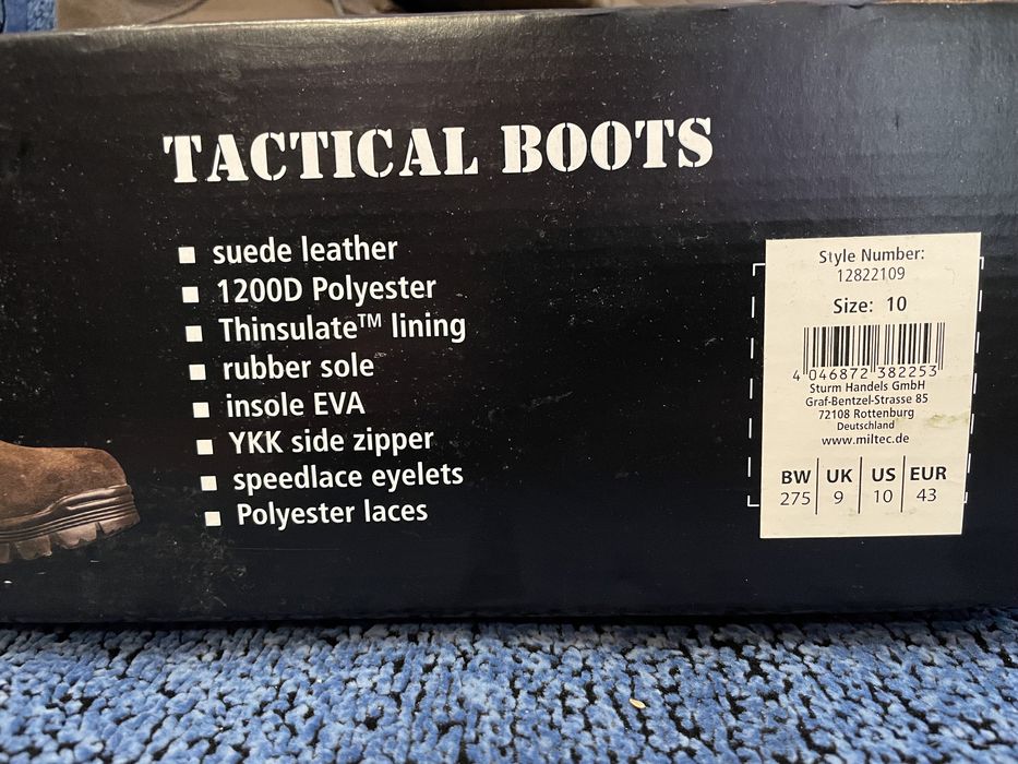 Берці Mil-tec tactical boots brown