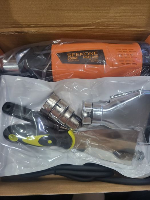 Будівельний фен Seekone 2000W з насадками