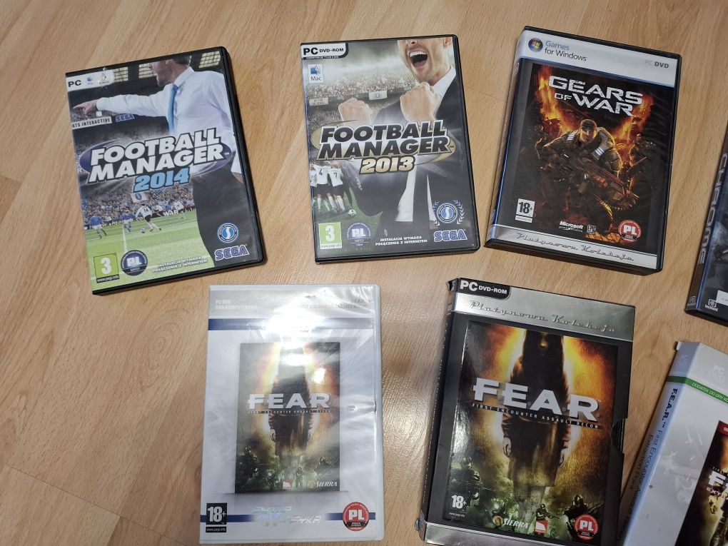 Gry na PC, Football Manager, FEAR, Ghost Recon, Gears of War