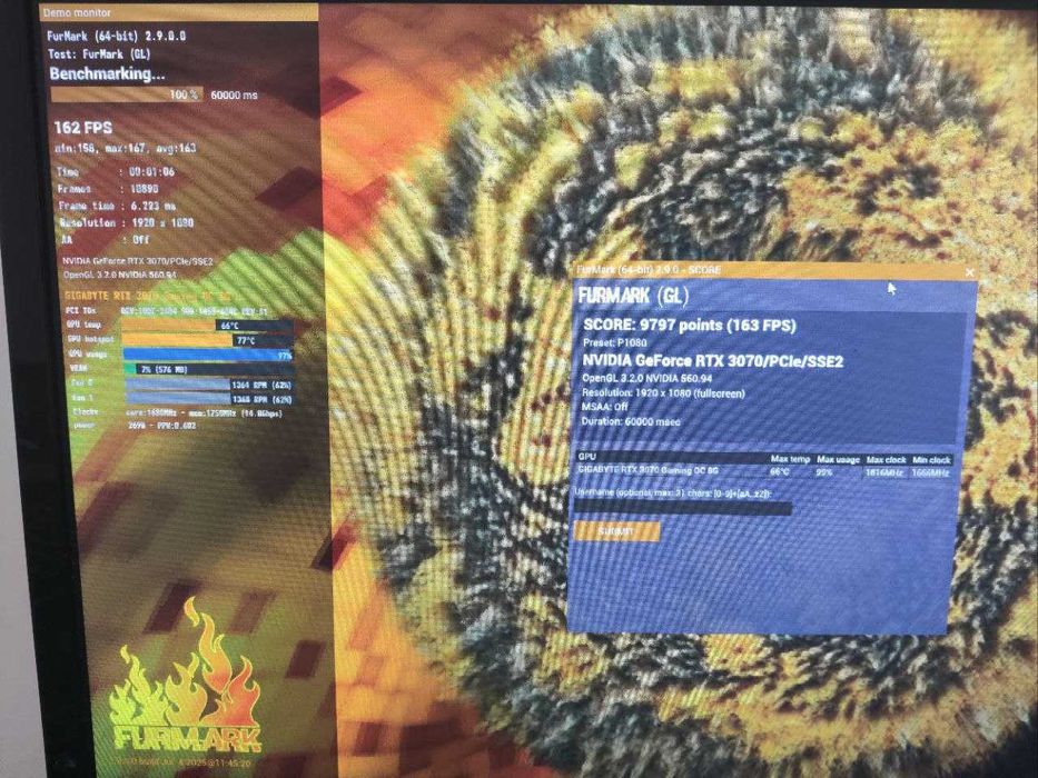 Відеокарта GIGABYTE RTX 3070 GAMING 8Gb