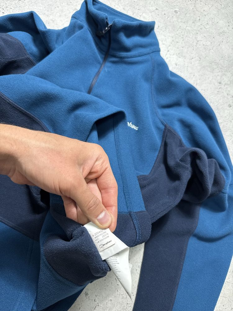 Мужская Флисовая Кофта Berghaus 1/4 Зип Оригинал Идеал M