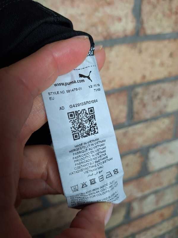 Koszulka top sportowa bokserka srebrny napis Puma logo pilates 36 8 S