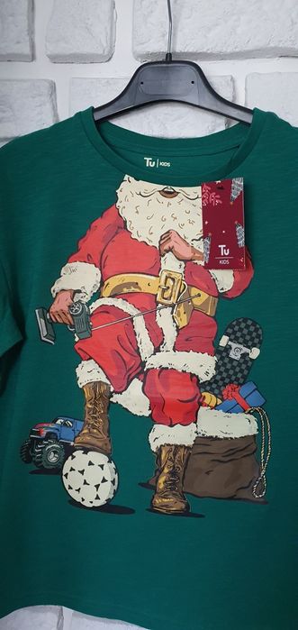 T-shirt świąteczny r. 140-146