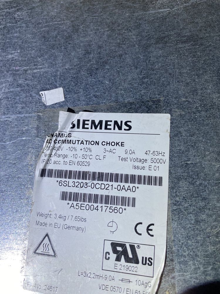 Siemens 6SL3201-0BE12-0AA0 ,6SL32030CD210AA0 Блоки питания .
