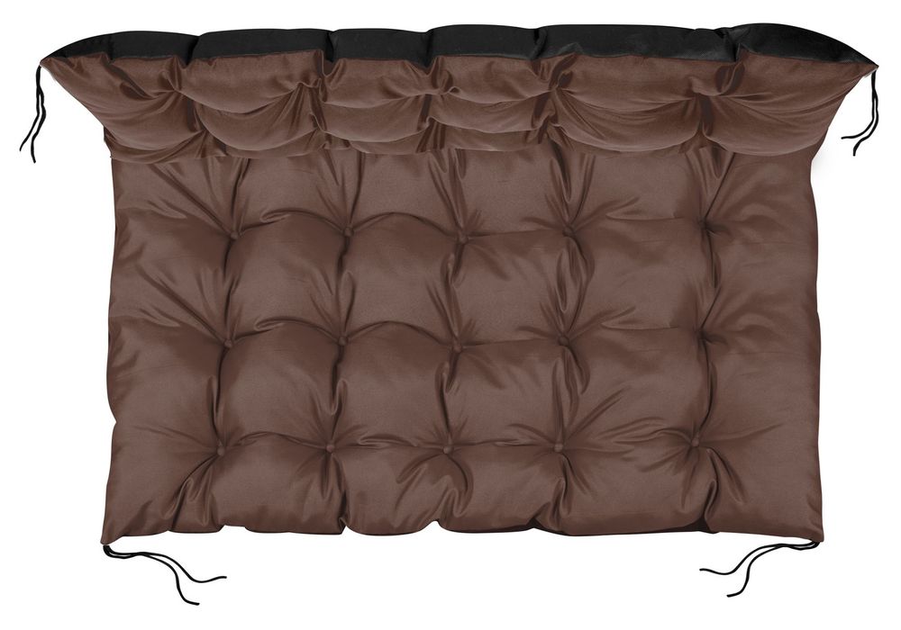 Poduszka ogrodowa 120x80 cm na ławkę palety wodoodporna brązowa
