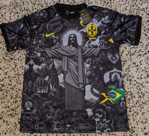 Koszulka Nike Reprezentacji Brazylii z motywem Jezusa w Rio – XXL