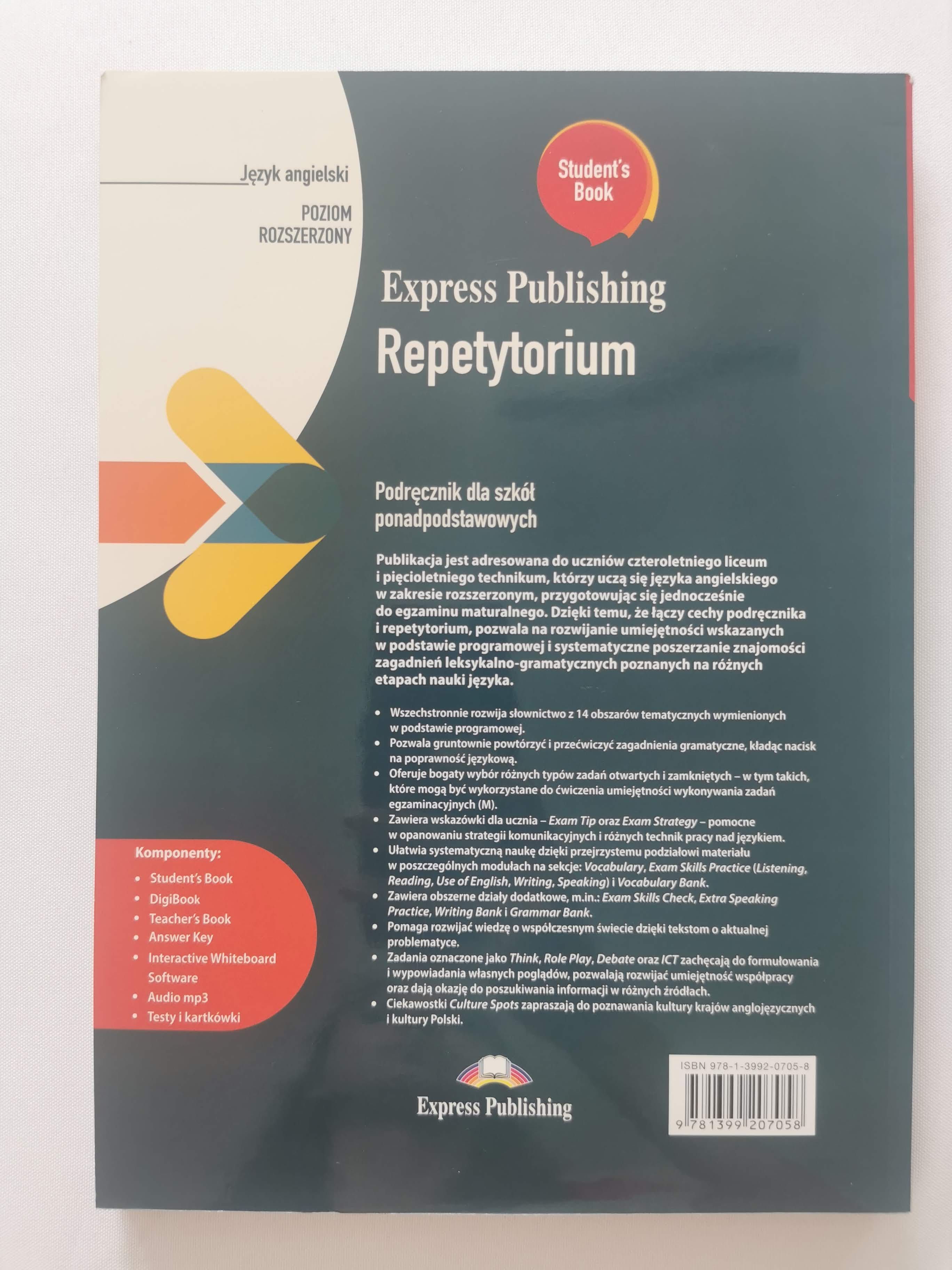 Repetytorium poziom rozszerzony. Podręcznik papierowy + DigiBook (kod)