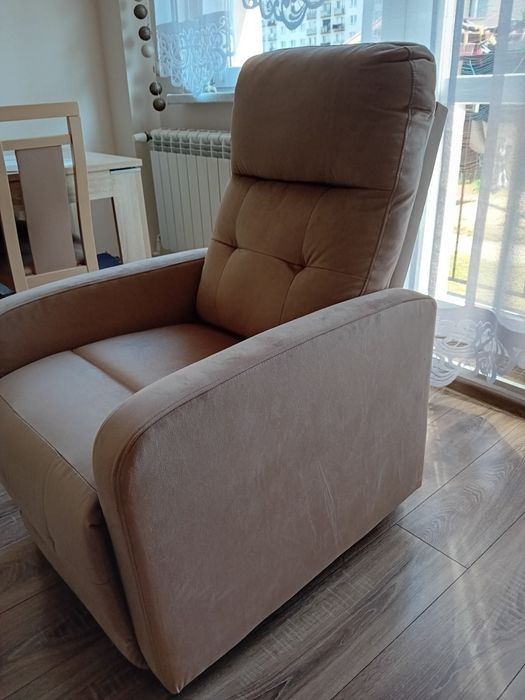 Fotel rozkładany Otus II Velvet- jak nowy-użyty parę razy!