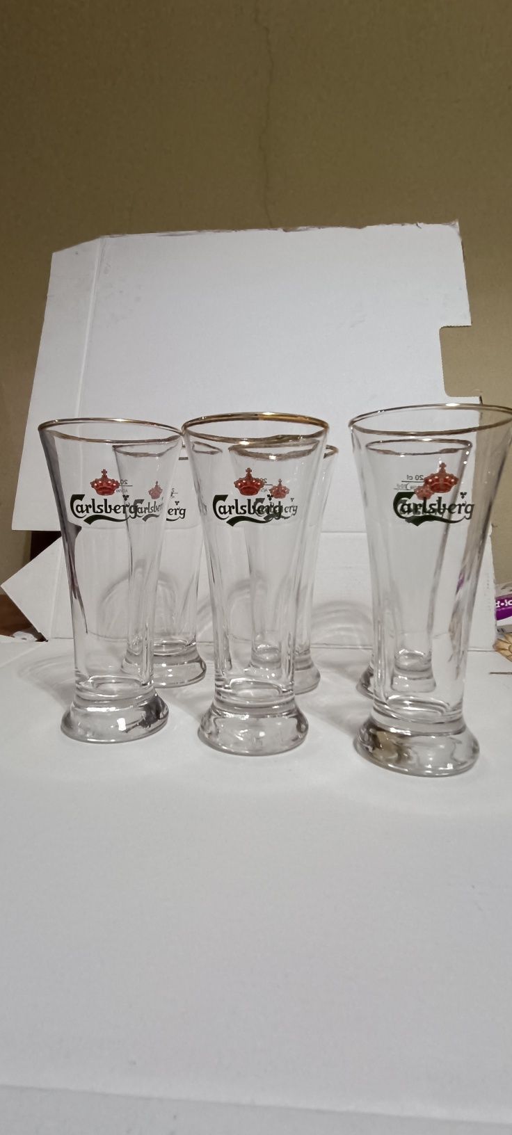 Copos de cerveja Carlsberg