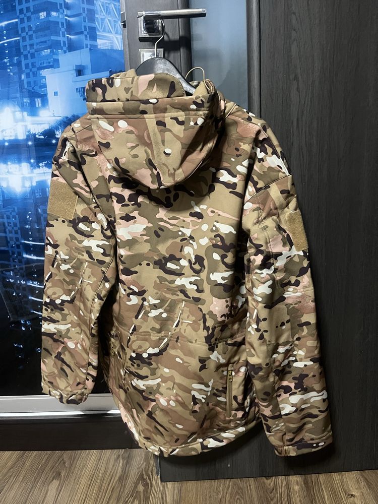Тактична. Військова куртка мультикам Outsideca soft shell. Софтшел