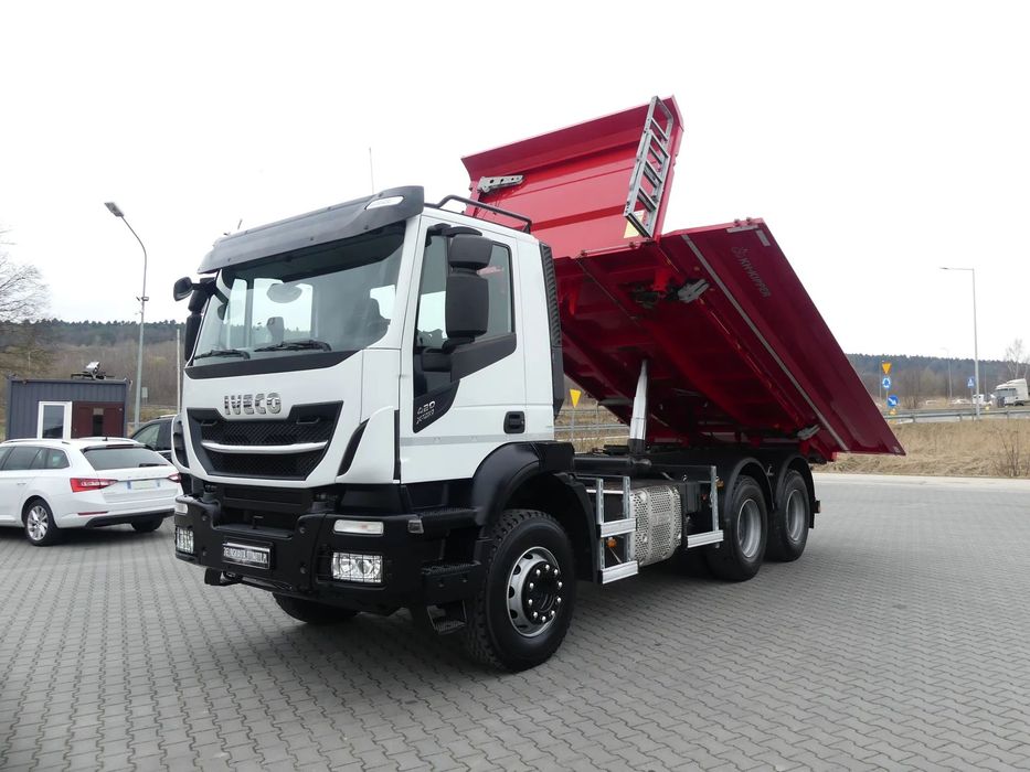 Iveco TRAKKER / X-WAY 420 / 6x4 / KH-KIPPER 3 STR / HYDROBURTA / WYWROTKA /  STAN IDEALNY / Ogumienie 95% / Niski przebieg /