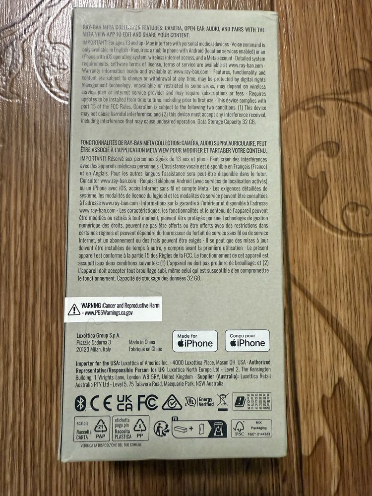Очки Ray Ban Meta Headliner