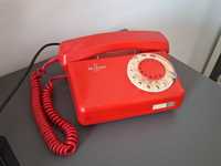 Stary telefon stacjonarny czerwony RWT Tulipan stan bardzo dobry