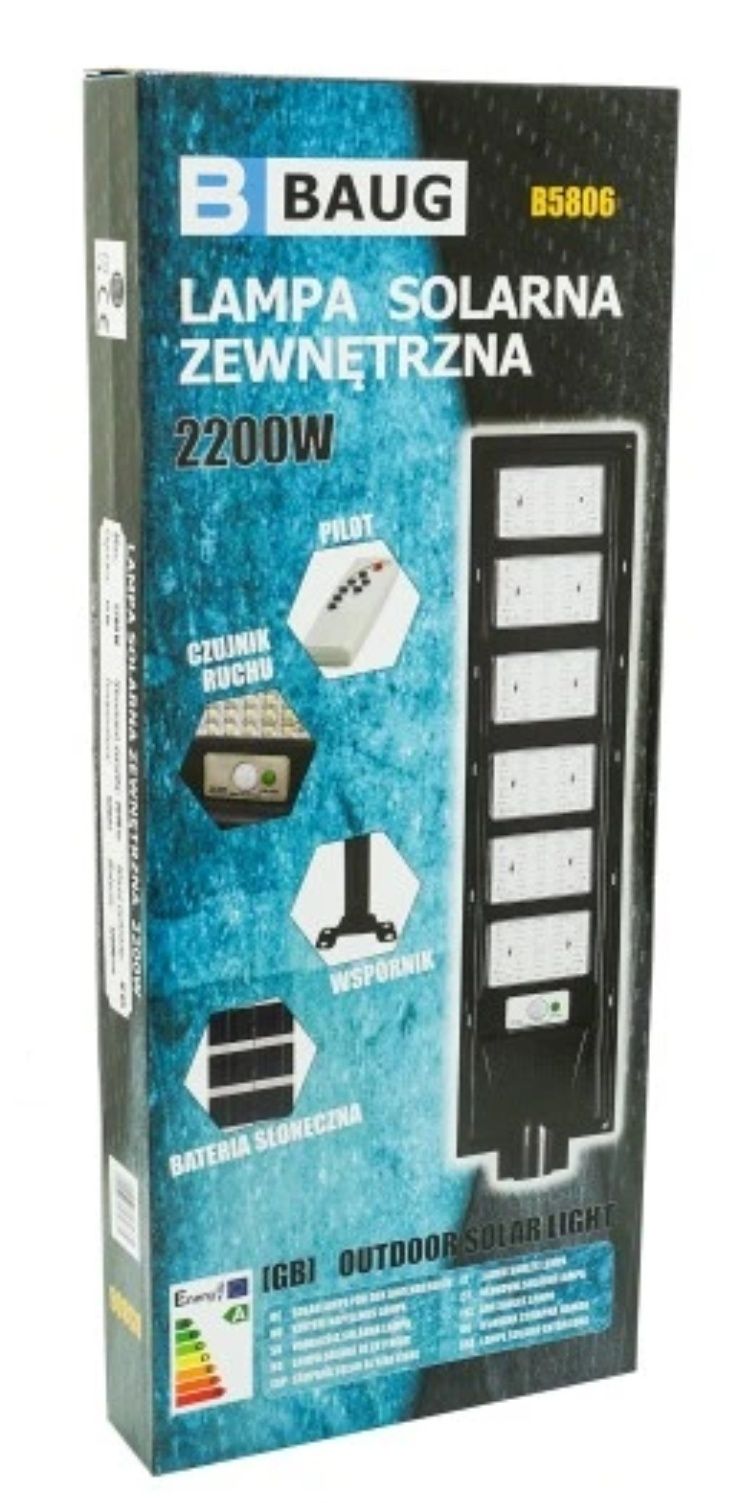 Lampa Solarna Uliczna 2200w