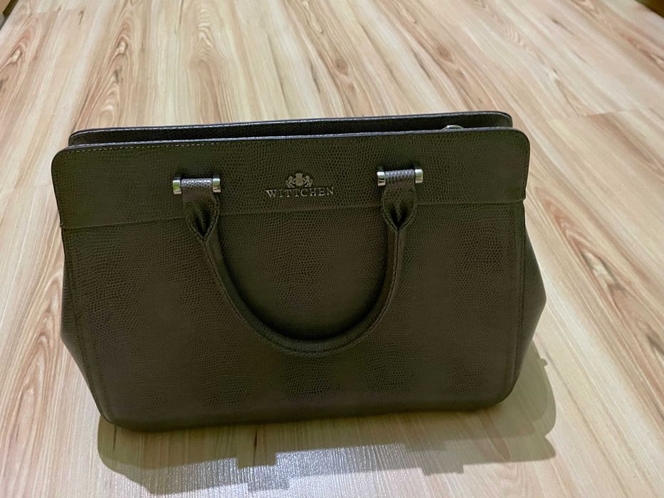 torebka skórzana wittchen szara