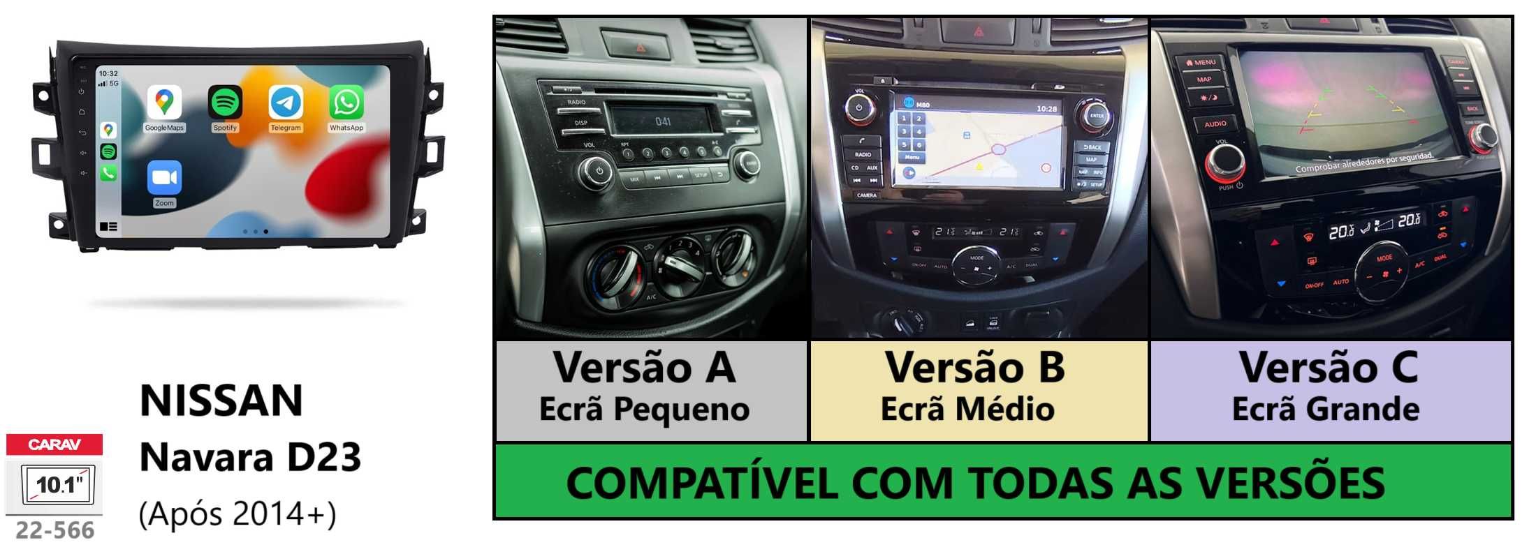 Rádio 2DIN • Nissan NAVARA • D40 / D23 / NP300 • Android 4+32GB