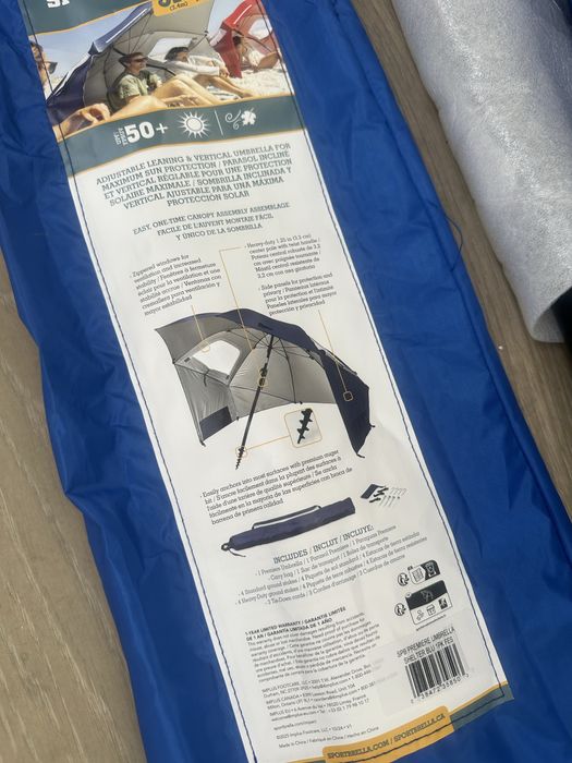 Sport Brella parasol parawan turystyczny 2,4m przeciwsłoneczny (nowy)