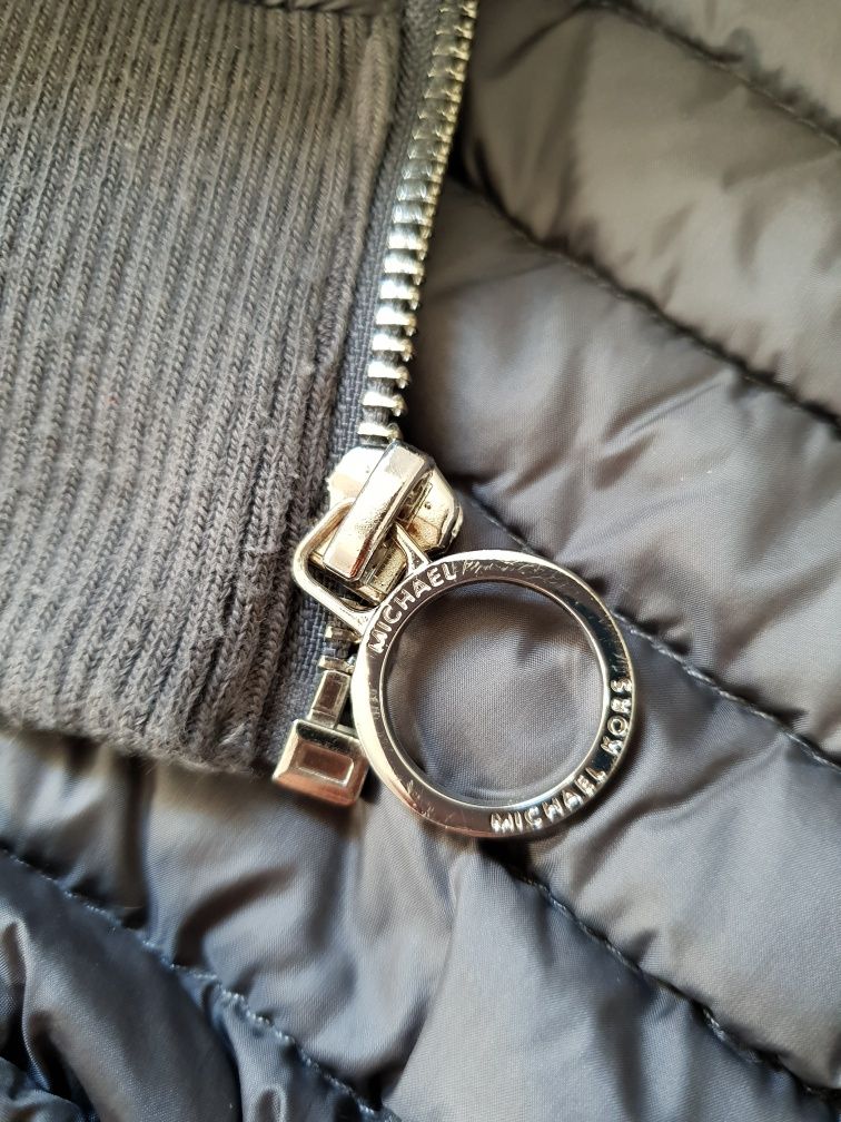 Szara, puchowa kurtka Michael Kors, rozm. XS