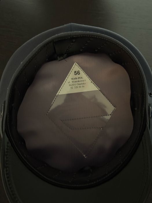 Czapka gabardynowa policja oficer młodszy rozmiar 56