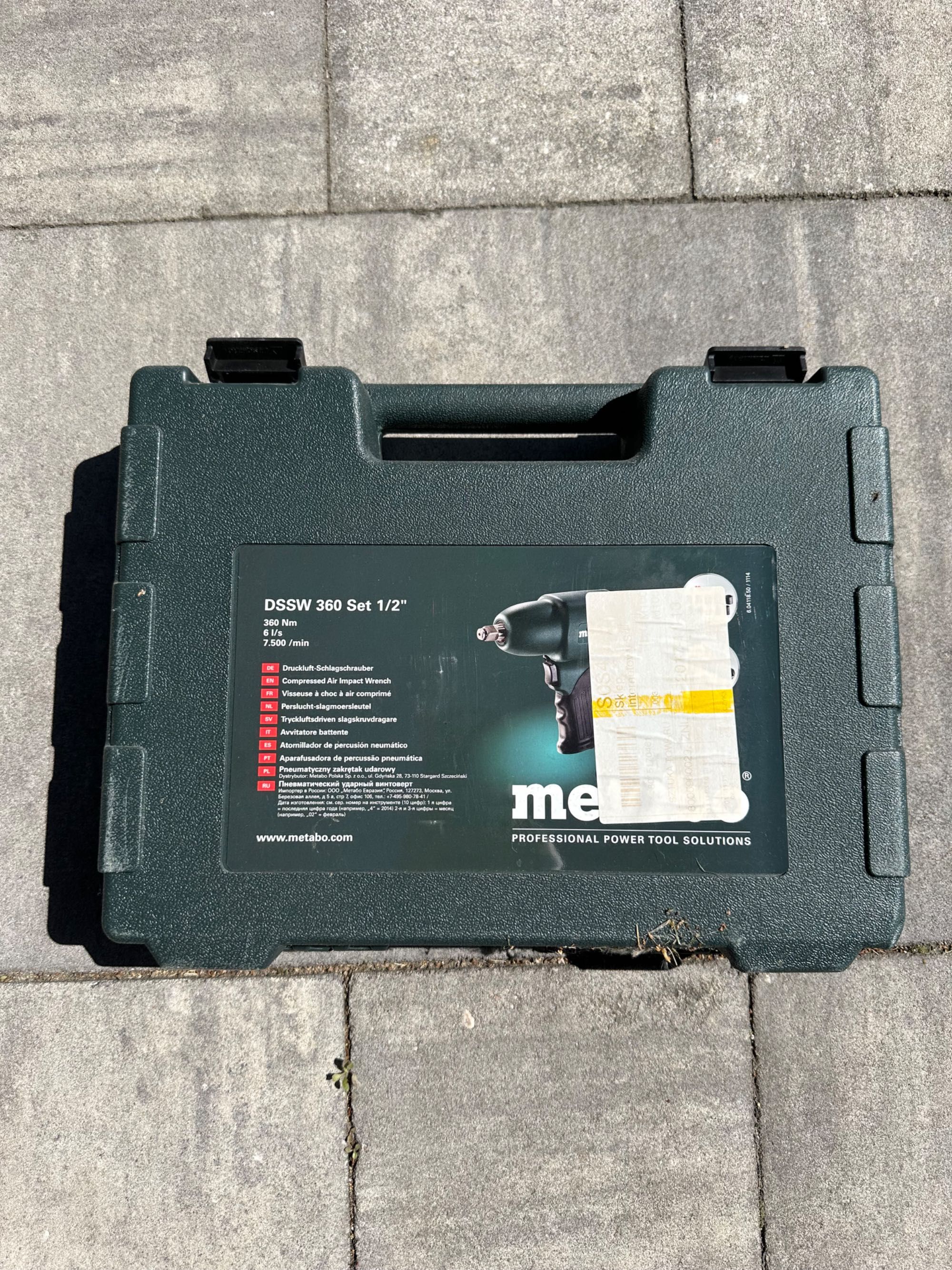 METABO klucz udarowy DSSW 360 1/2" + komplet nasadek 10 szt.