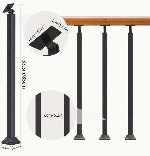 barierki balustrada słupki na schody 85cm 16szt. NOWE