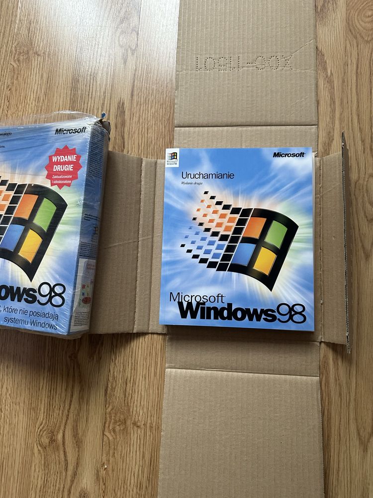 Box pudełko Windows 98 druga edycja zestaw płyta dyskietka instrukcja