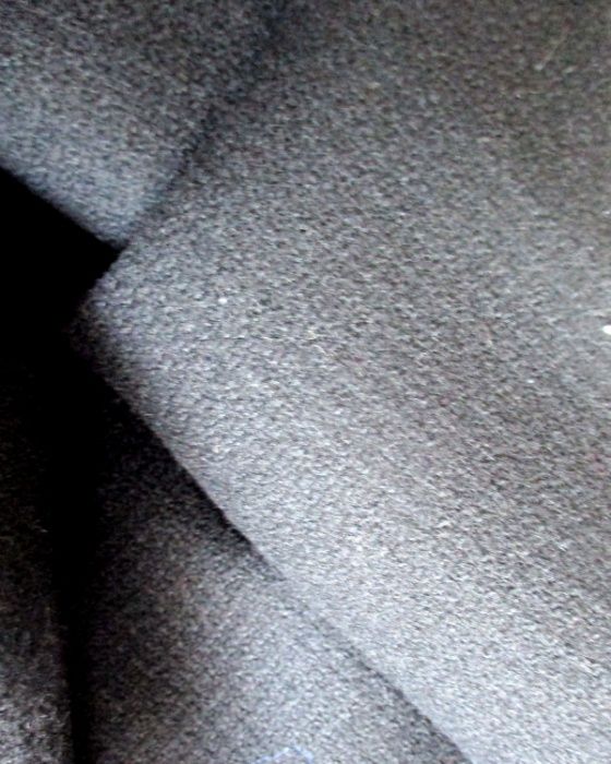 czarna wełna kostiumowa /płaszczowa, kupon 157cmx160cm